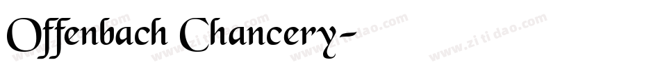Offenbach Chancery字体转换